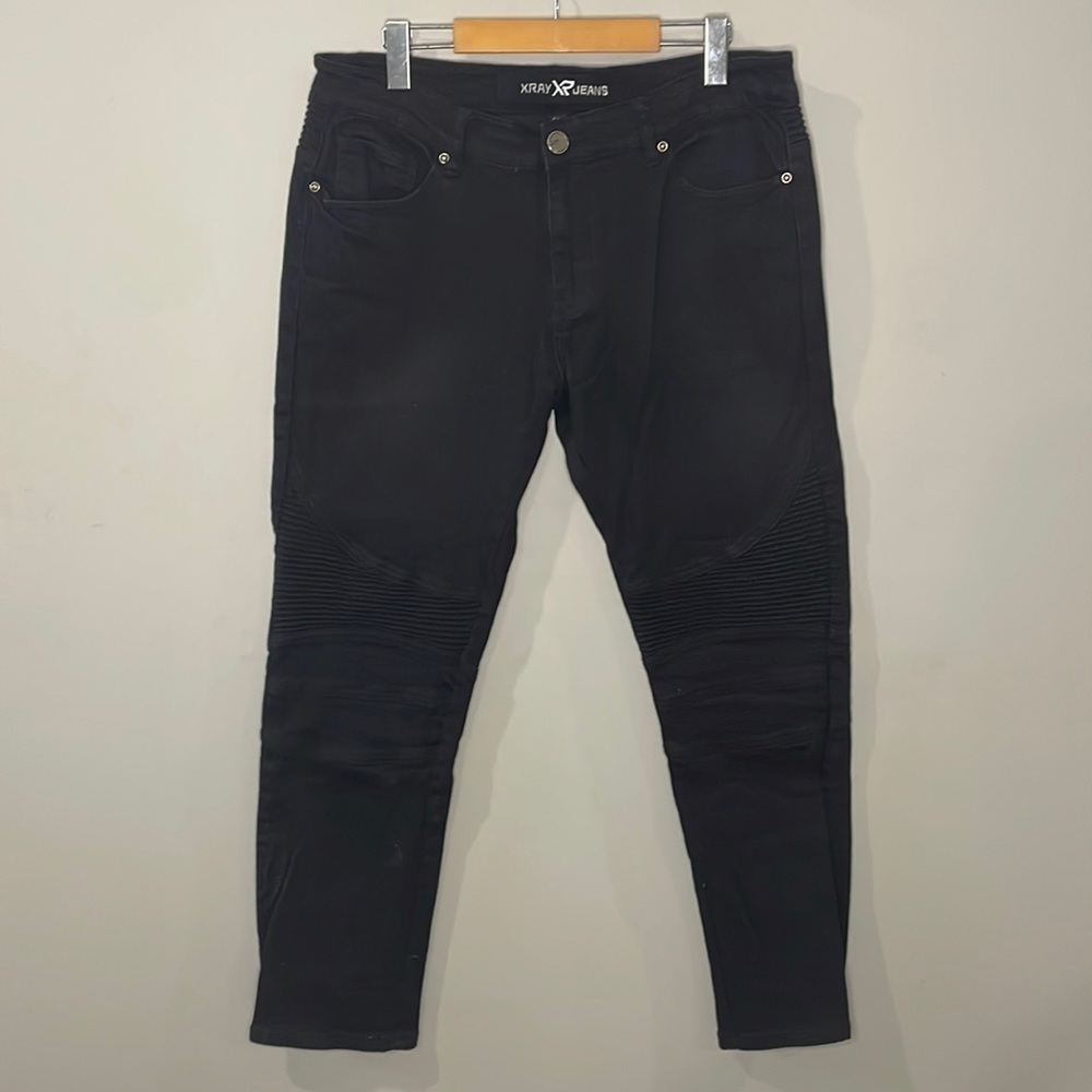 XRAY Jeans Moto Style Black Women's Size 34/30